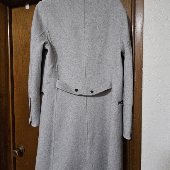Belle & Bloom Grey Wool Blend Moto Coat - Picture 7 of 7